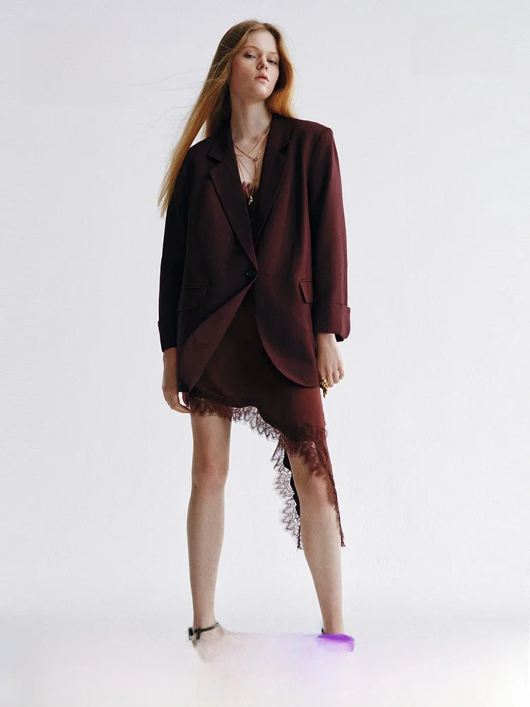 

H&M Новая летняя женская повседневная блузка из смесового льна 1328938 – Модная элегантная офисная одежда для женщин