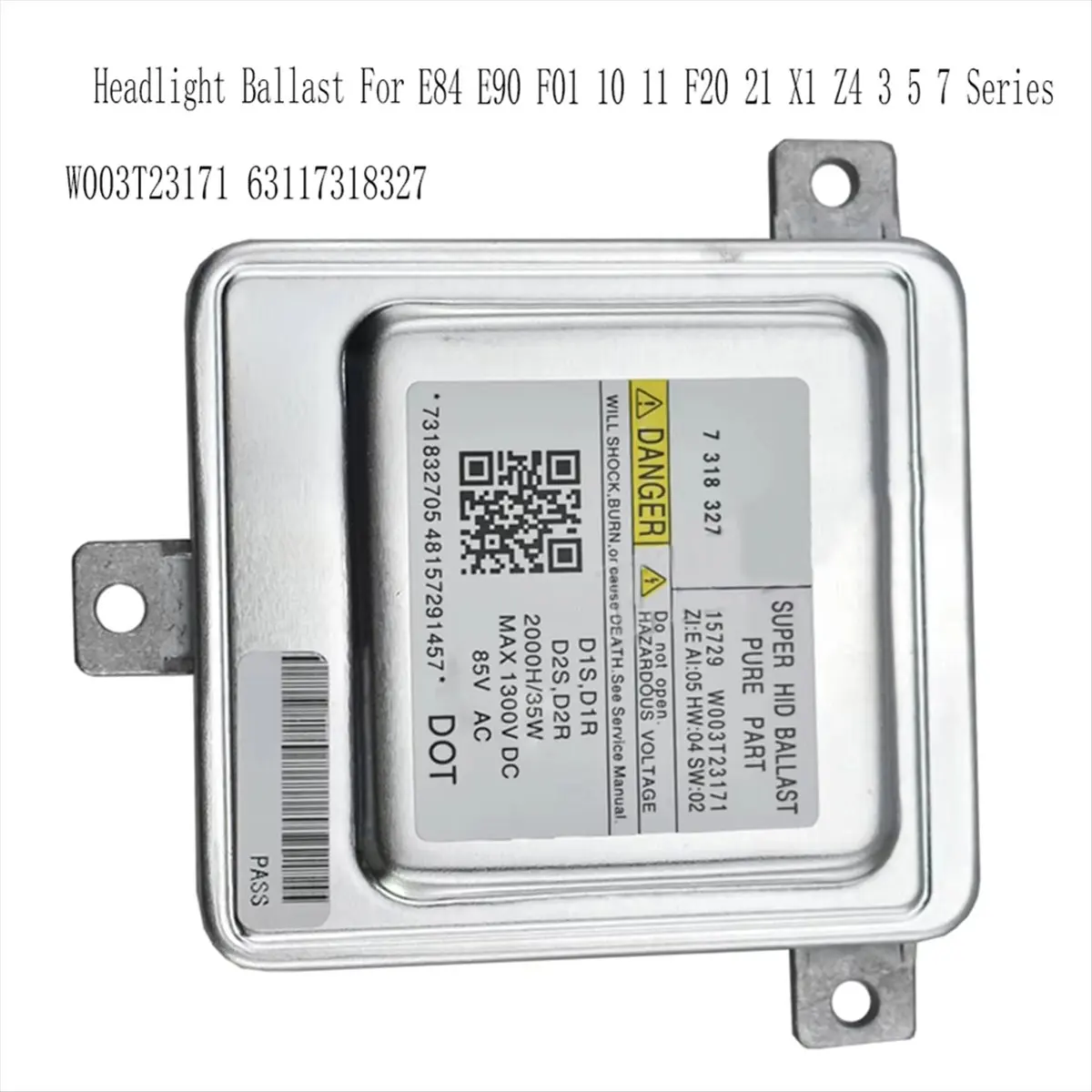 NCSMT Headlight Ballast Xenon Headlight Ballast D1S for BMW E84 E90 F01 10 11 F20 21 X1 Z4 3 5 7 Series W003T23171 63117318