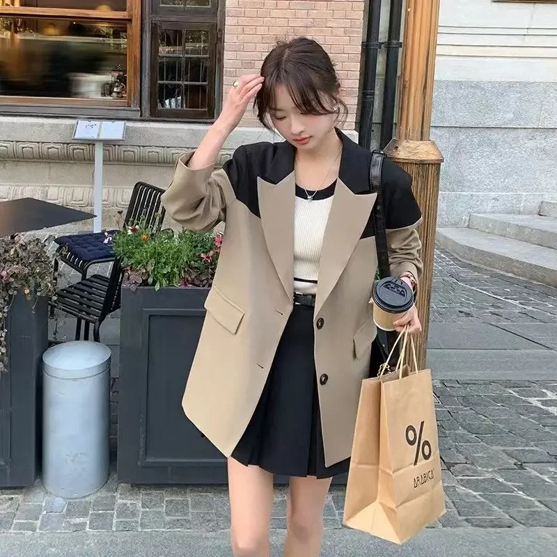 

Jacket High Quality Korean Style Outerwears Outdoor On Promotion Coats for Women Luxury Clothing Fall Medium Length Blazer Woman