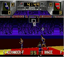 ที่รักสุดเก๋! การ์ดเกม College Hoops 16 บิต MD สําหรับ Sega Mega Drive สําหรับ Genesis