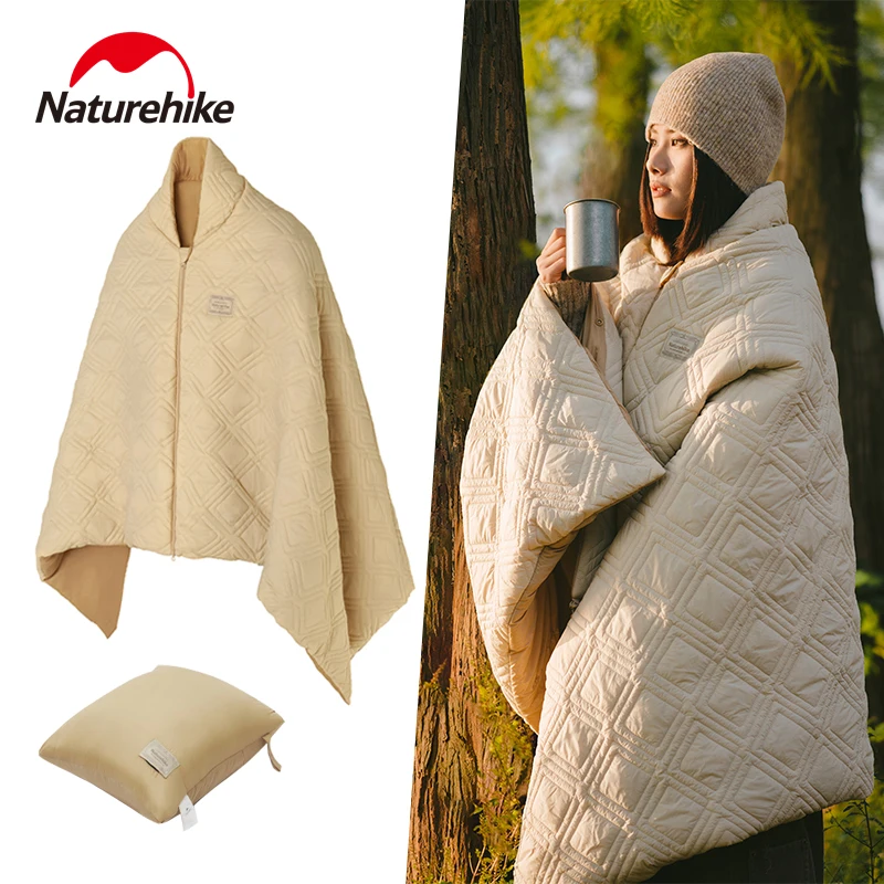 Naturehike USB Electric Heated Blanket 3 Heating Levels Wearable Outdoor Heated Blanket Winter Shawl Home Office Sleeping