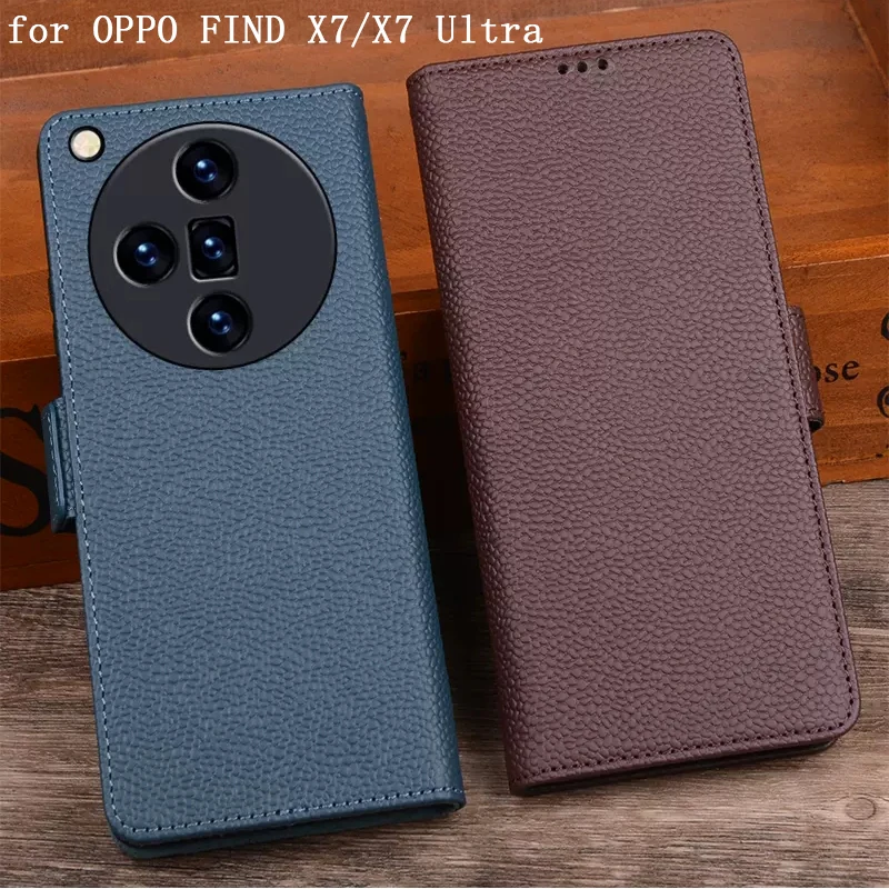 

for OPPO FIND X7 Case Genuine Leather Phone Cover for OPPO FIND X7 Ultra Carcasa Business Flip Wallet Cases findx7 Funda Skin