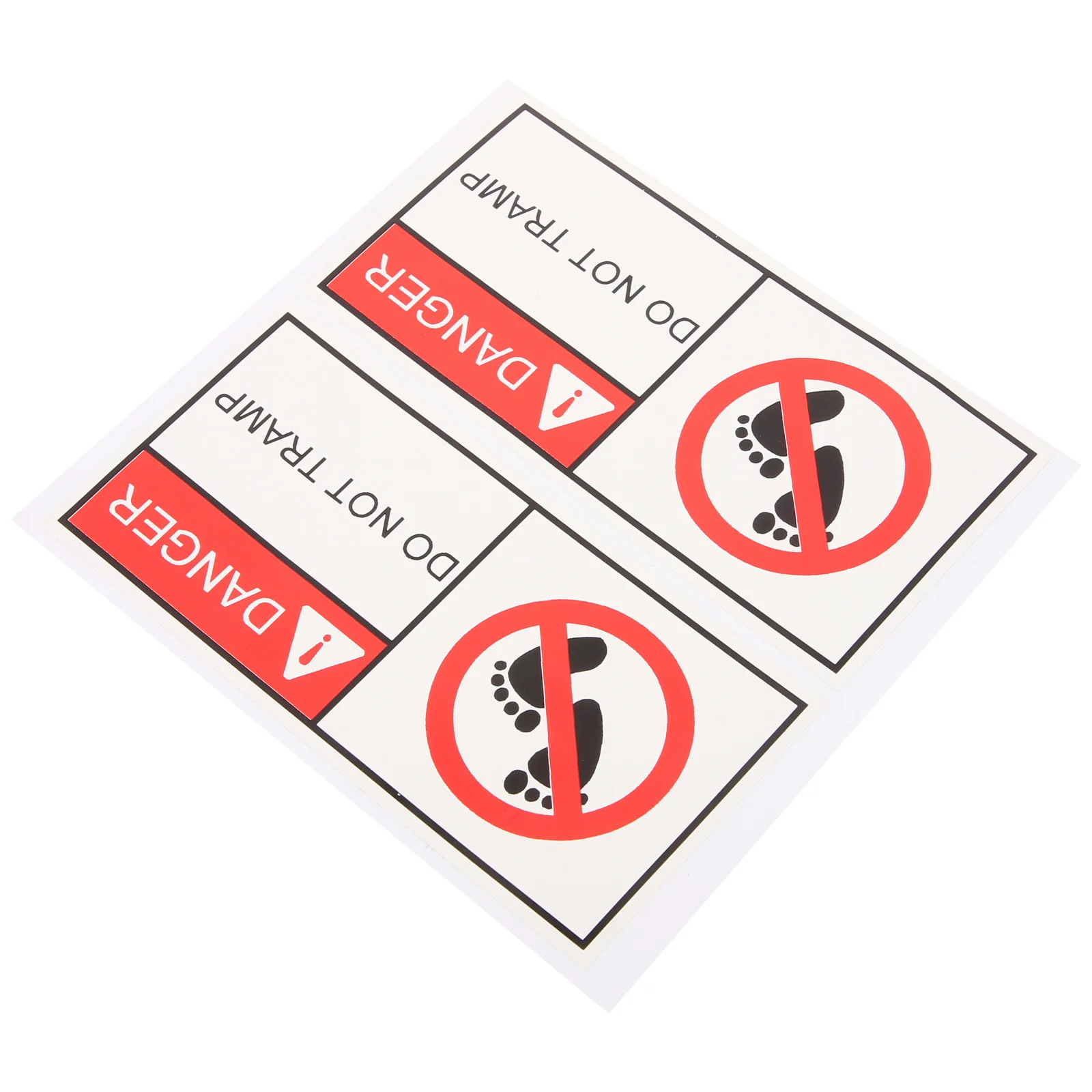 2Pcs Warning Sign Do Not Sign Self Adhesive Safety Reminder Workshop Caution Label Adhesive Warning Sign, Do Not