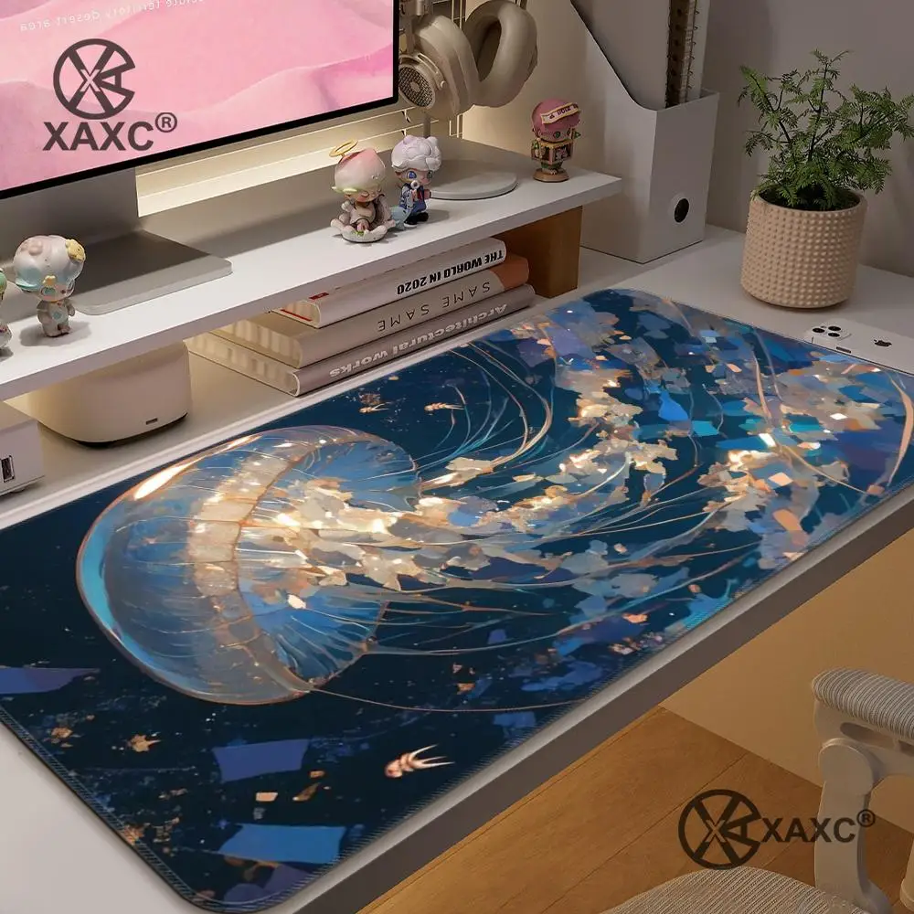 

Beautiful jellyfish Mouse Pad large keyboard mouse desk pad non-slip rubber gaming mouse pad laptop mouse carpet