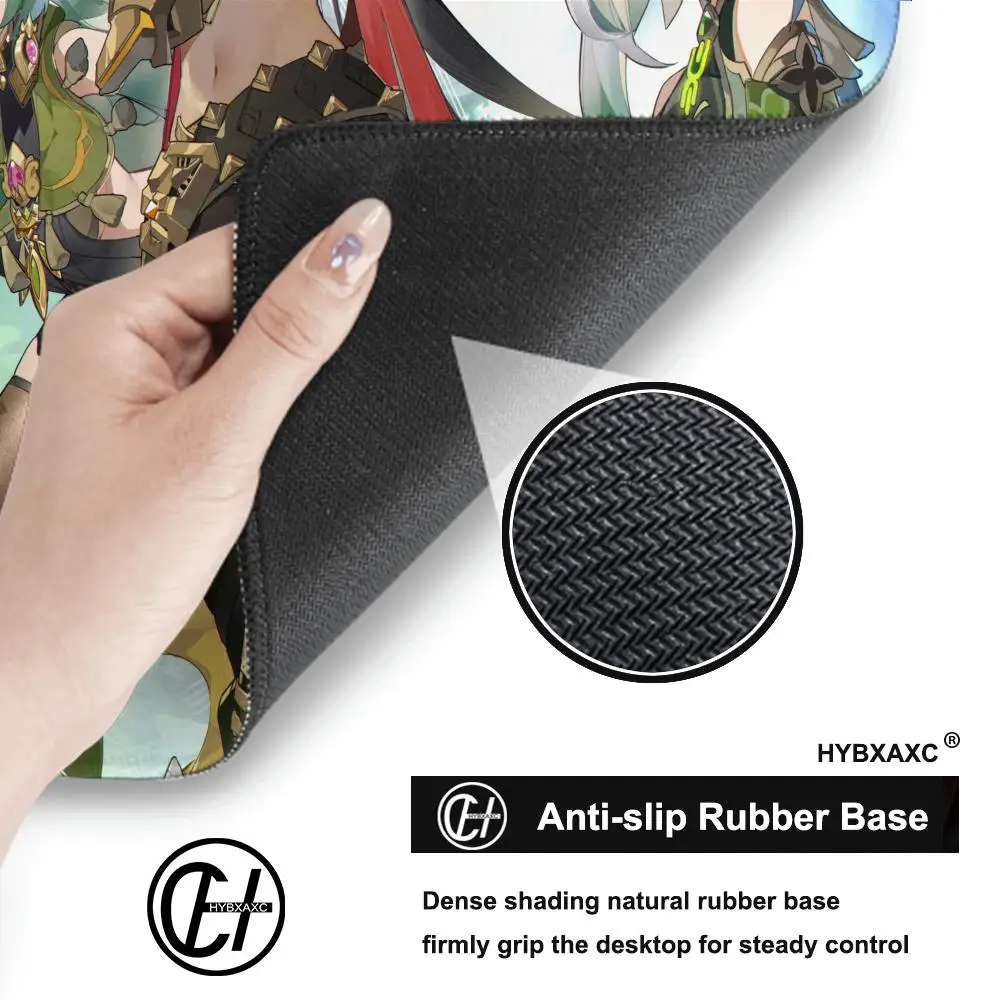 Genshin Impact Mouse Pads HD Printing Nahida Mousepad Genshin Computer Pad Anime PC Gaming Accessories Desk Mat