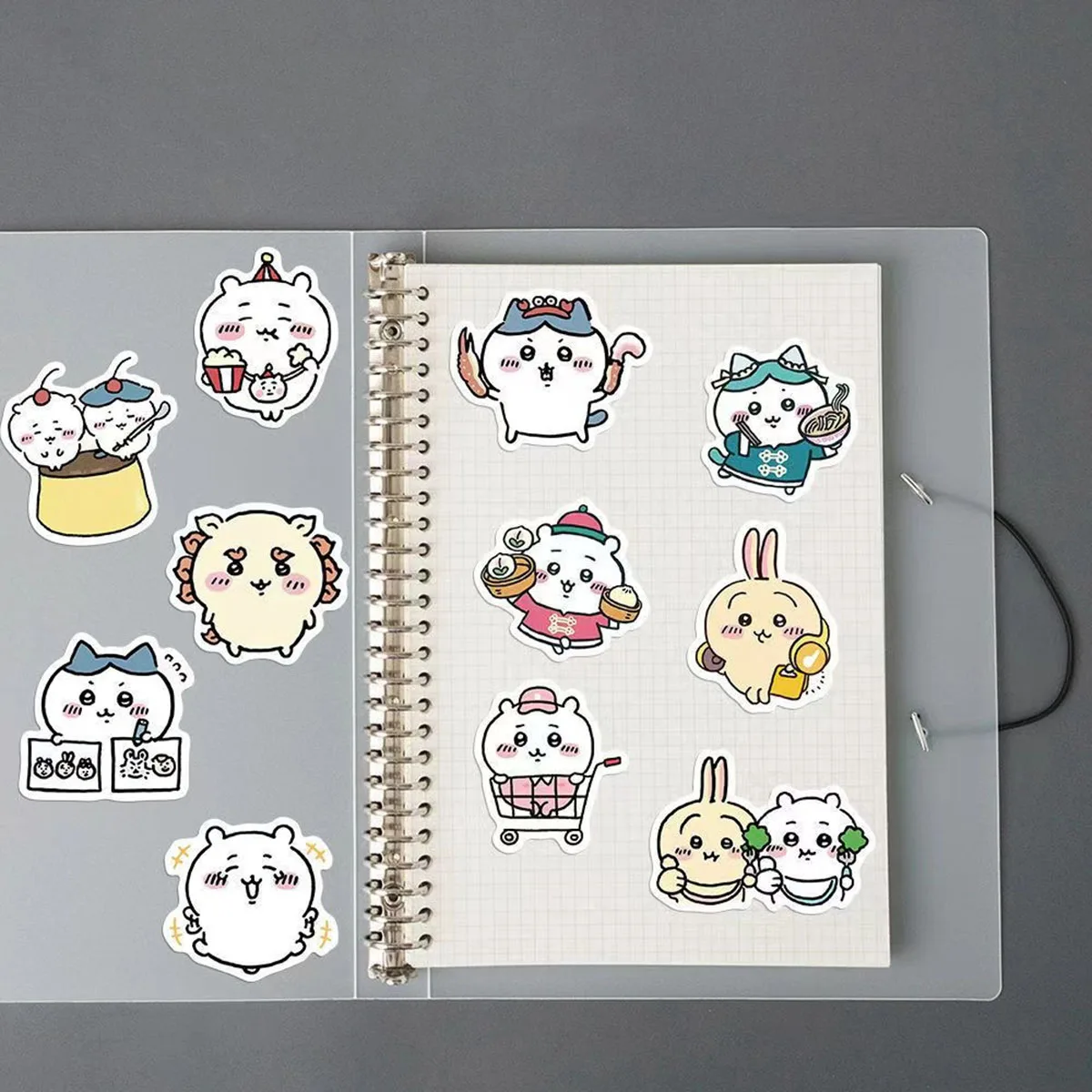 60/100 قطعة Kawaii Jiikawa ملصقات الكرتون الزخرفية مكتب الكمبيوتر المحمول سجل القصاصات الأمتعة القرطاسية لطيف الكتابة على الجدران ملصق هدية #6