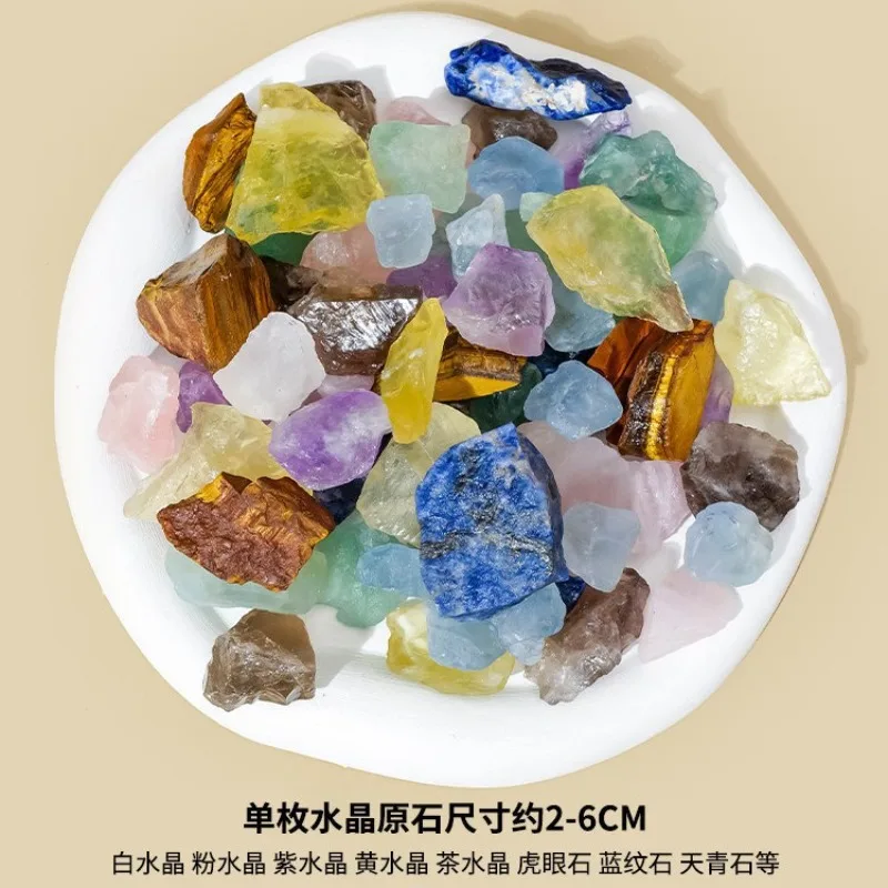 Natural Crystal Rough Stone Diffuser, Gravel Crystal Aromatherapy Spar Ore Ornament Home Table Decor