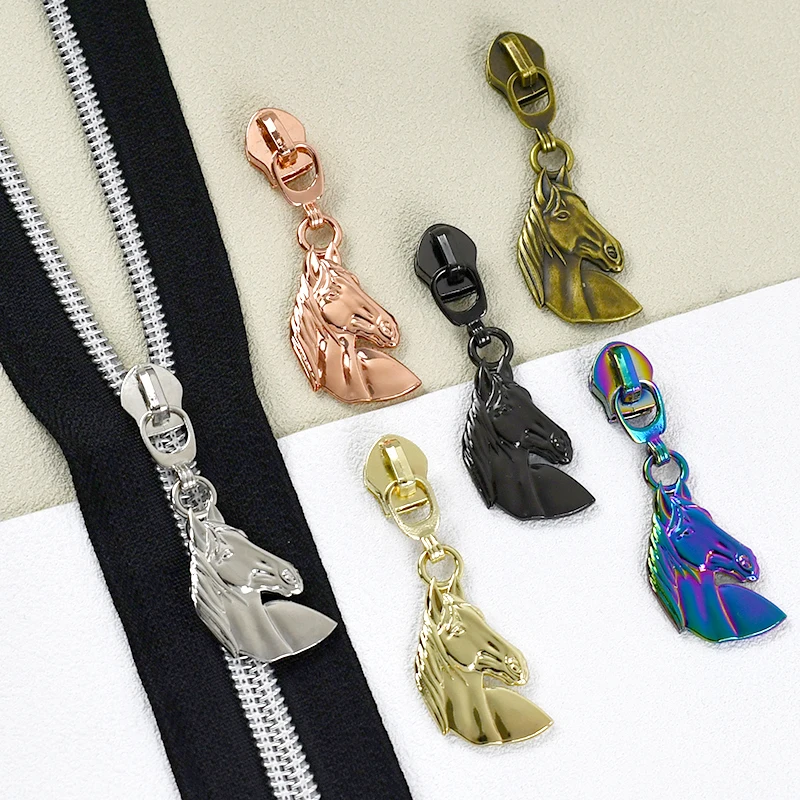 

5# Nylon Zipper Repair Slider 5/10Pcs Zippers Puller Bag Jacket Zip Lock Head Sewing Closure Ziper Cursor Replacement Sliders
