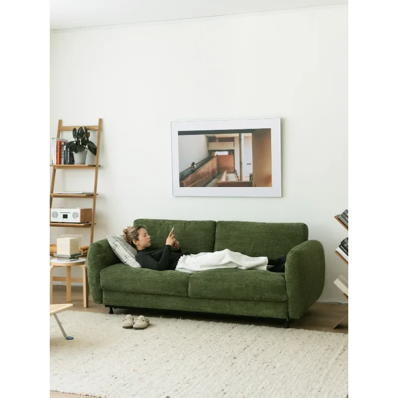 Folding sofa bed integrated for dual use, single/double small apartments, living room, study, and multifunctional bed