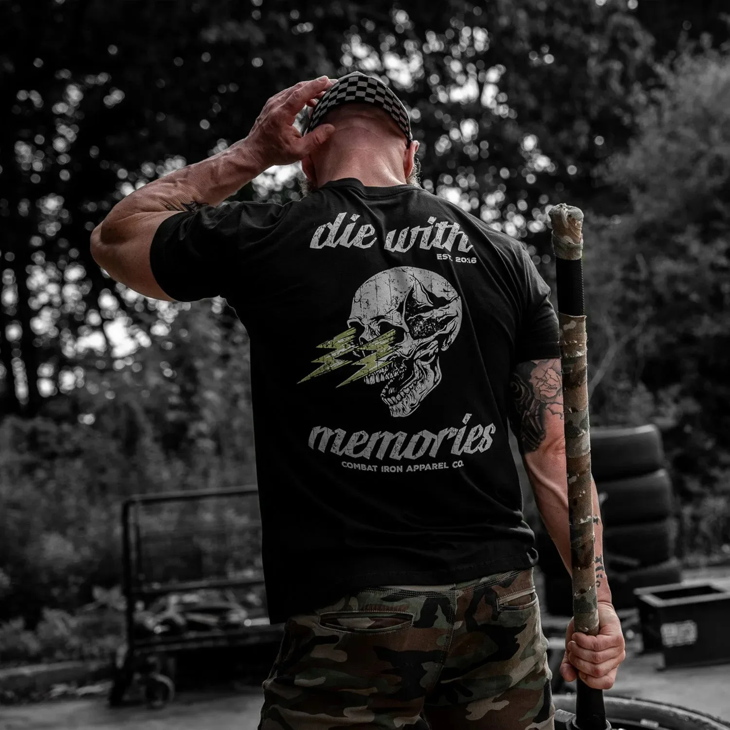 2026 Die with Memories Men's T-Shirt - Combat Iron Military T-shirt - Suitable for Sports Wear Pure Cotton