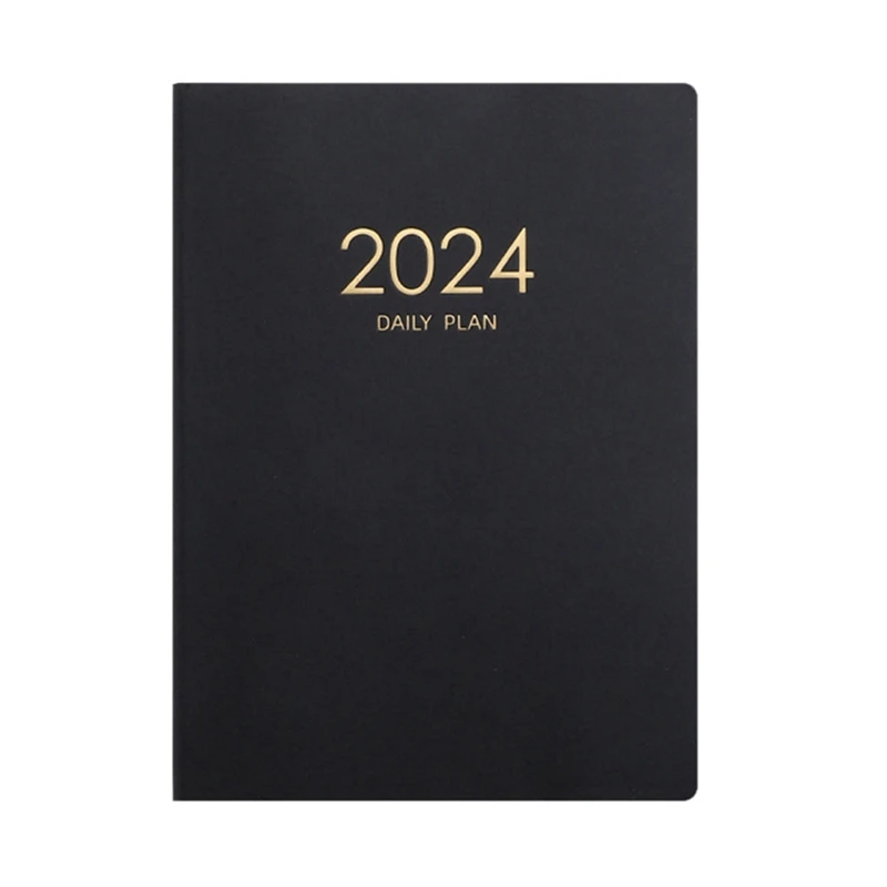 2024 Plan Notebook Calendar Thickened Daily Plan Notebook Weekly Notebook Office School Supplies Easy To Use