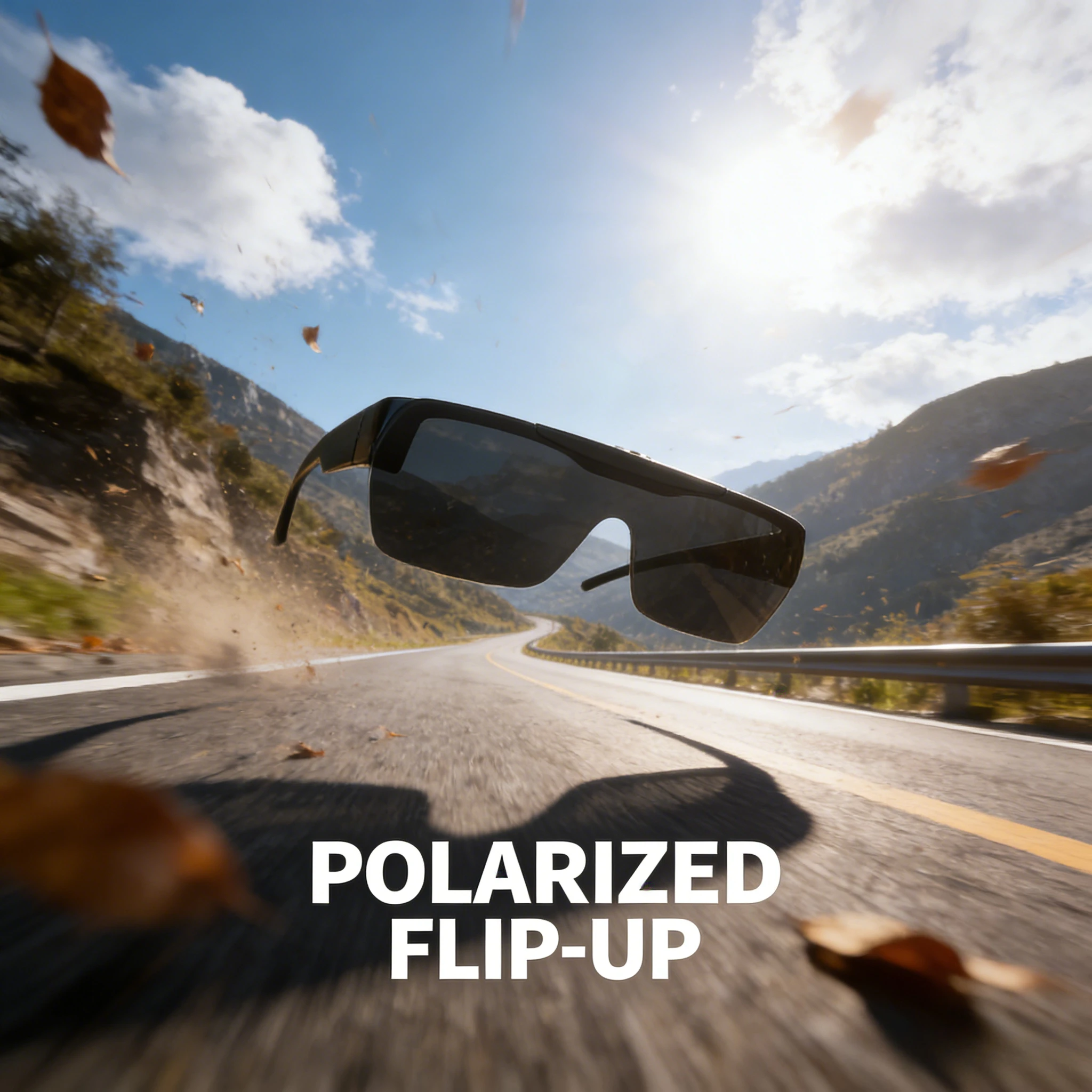 

Polarized Flip-Up Sunglasses - TR Frame One-Piece Lens for Myopia Cycling Fashion