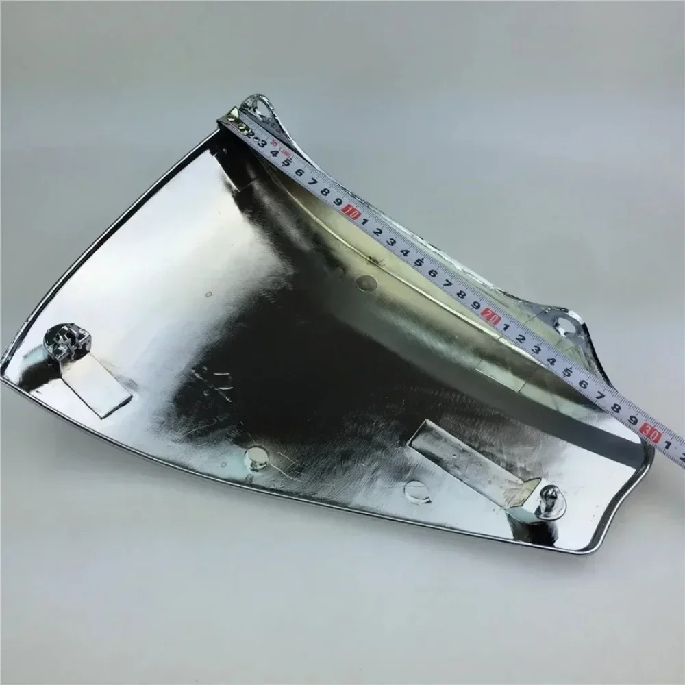 Earth Eagle King Motorcycle DD300E-6 DD350E-6C New Chrome Plated Left and Right Protective Plates Left Right Covers,Black Silver