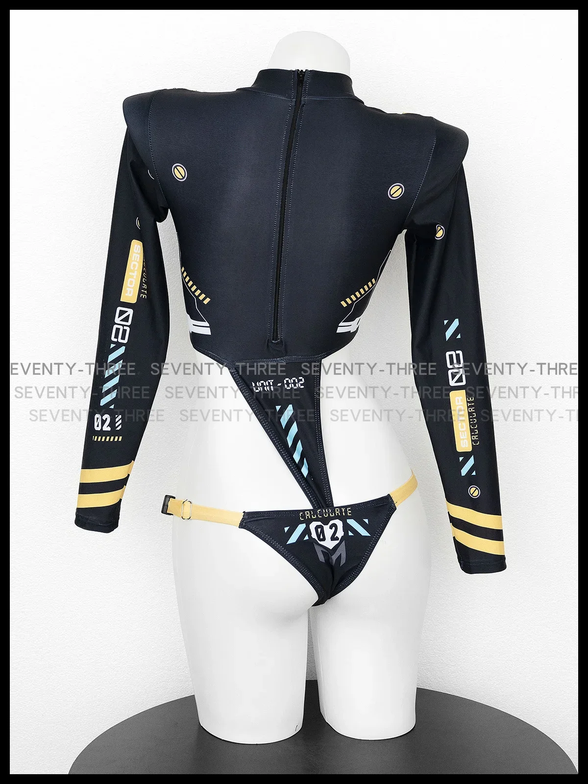 Cyber Mechanical Sukumizu Jumpsuit for Women, Hollow Out Sukumizu Costumes, Sexy Swimwear, Jumpsuit, Punk Drum Suit