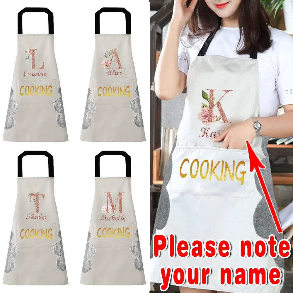

Personalized Customized Kitchen Apron Fashion Casual Cooking Coffee Baking Oil-proof and Pollution-proof Apron