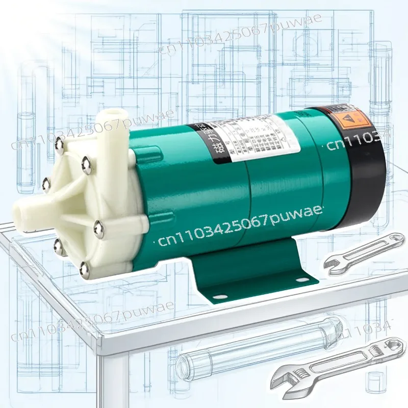 MP-15RM MMicro Magnetic Circulation Drive Pumps Acid And Alkali Resistant Corrosion Resistant Fluoroplastic Chemical Water Pump