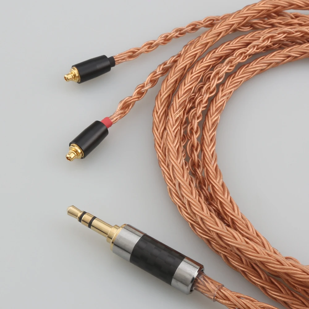 HiFi XLR 4.4mm 2.5mm 3.5mm zrównoważony 16 rdzeniowy 99% 7N OCC kabel do słuchawek dla AKG N5005 N30 N40 MMCX Sennheiser IE300 IE900