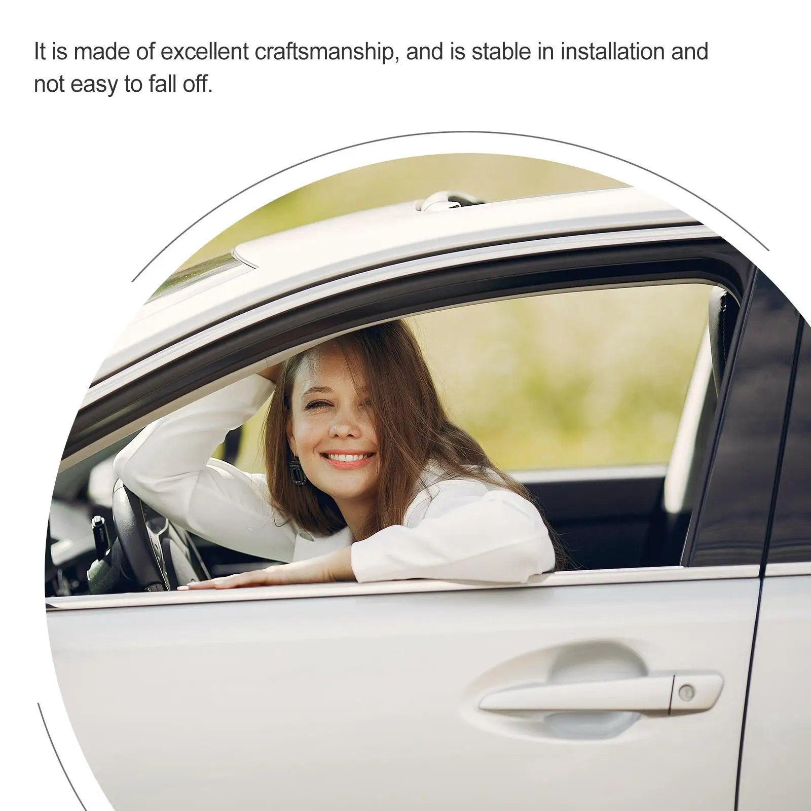 2Pcs Car Door Crash Sticker Protector Flexible Sill Decorative AntiScratch Guards PVC Durable Excellent Simple Practical Easy