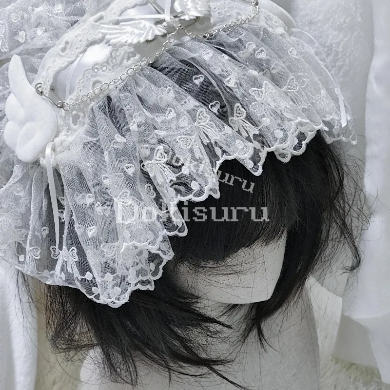 الأصلي الجديد اليابانية Rojita نمط الملاك الألغام سلسلة SC عقال لوليتا العروس ثقافة فرعية 2D الحلو لطيف هيرباند إكسسوارات الشعر #5