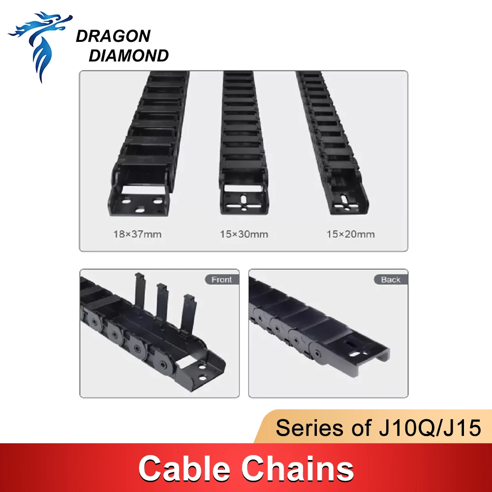 Non-เปิดสายโซ่ประเภทสะพานพลาสติกลากสาย10X10 10X15 10X20มม.สำหรับเลเซอร์และเครื่อง CNC Router