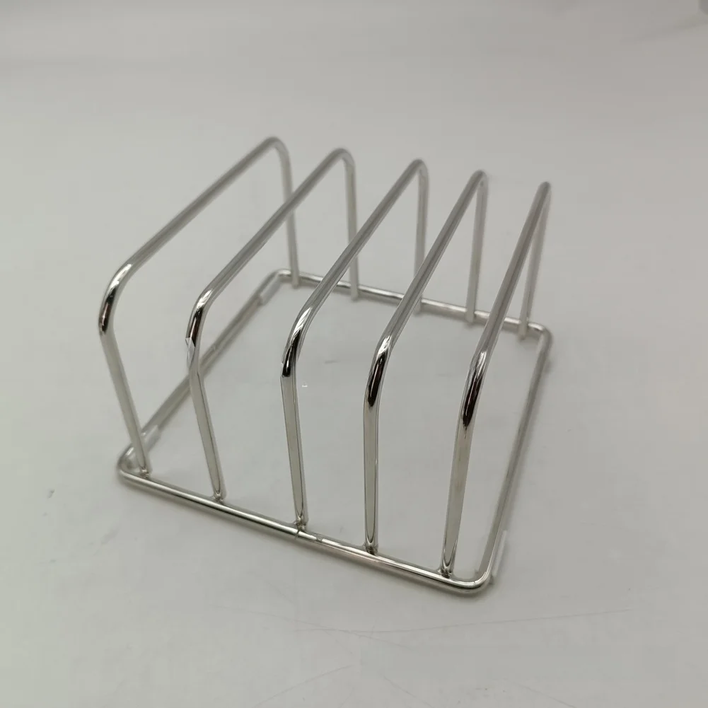 Stainless Steel Vertical Storage Rack for Cutting Boards and Plates with Minimalist Appearance and Practical Space Management