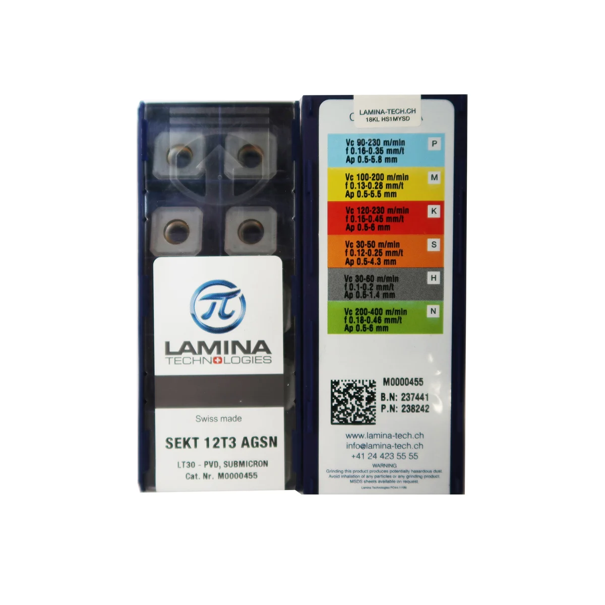 LAMINA 4Original SEKT SEKT12T3 AGSN LT30 SEKT1204 AFTN LT30 เครื่องมือแทรกคาร์ไบด์มิลลิ่งเปลี่ยนเครื่องตัด