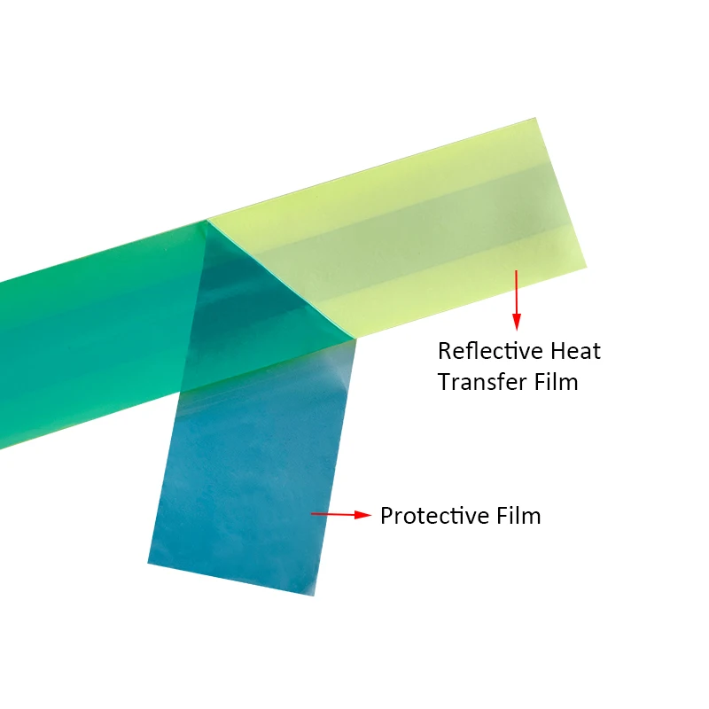 Roadstar Fita refletiva bicolor de transferência de calor Fita de advertência para ferro em roupas