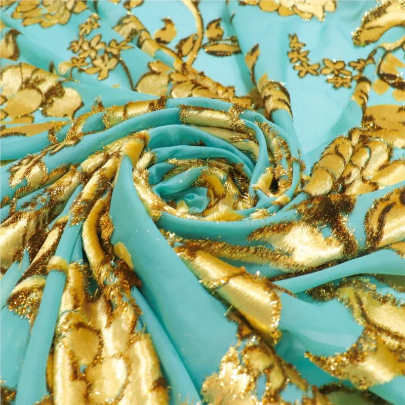 Vestido feito sob medida de alta qualidade e cheongsam feito de tecido de viscose jacquard brocado de veludo tecido