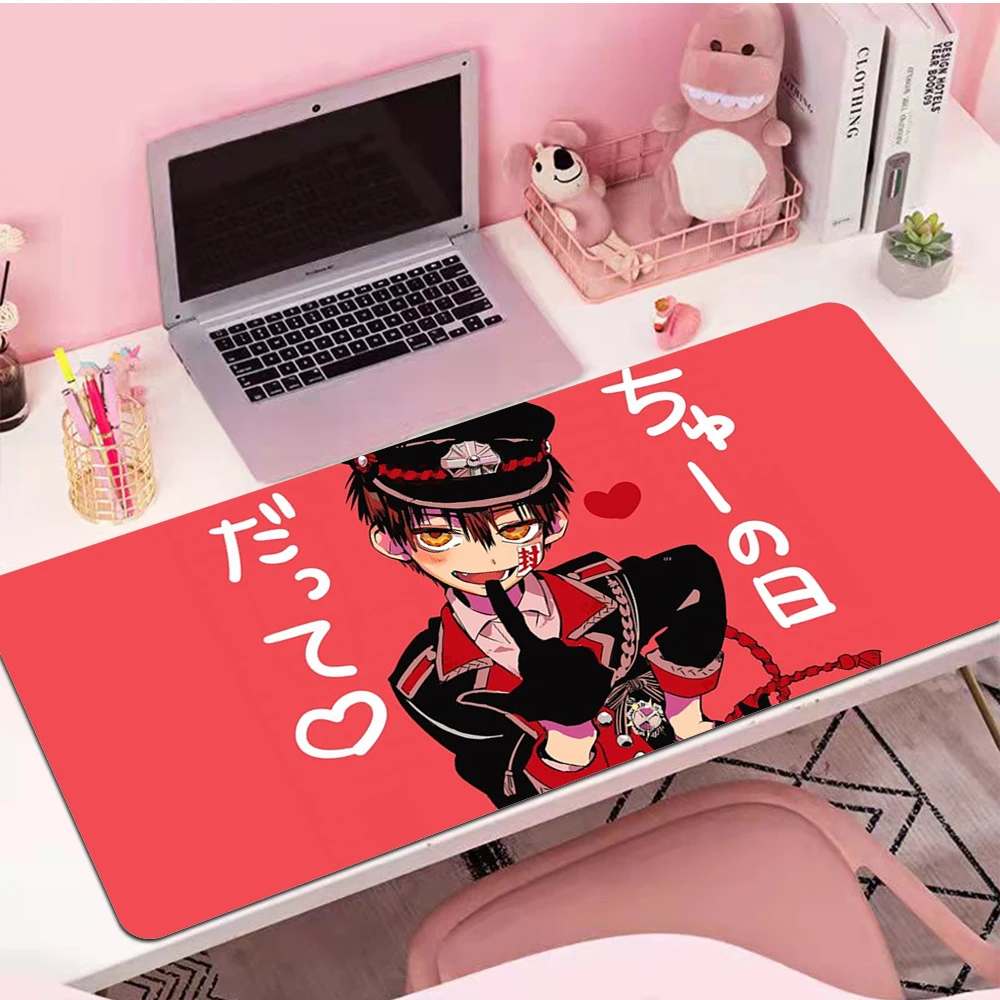 Large Mousepad Jibaku Shounen Hanako-kun Gaming Accessories Non-slip XXL Mouse Pad Gamer L Mausepad Keyboard Pad Tapis De Souris