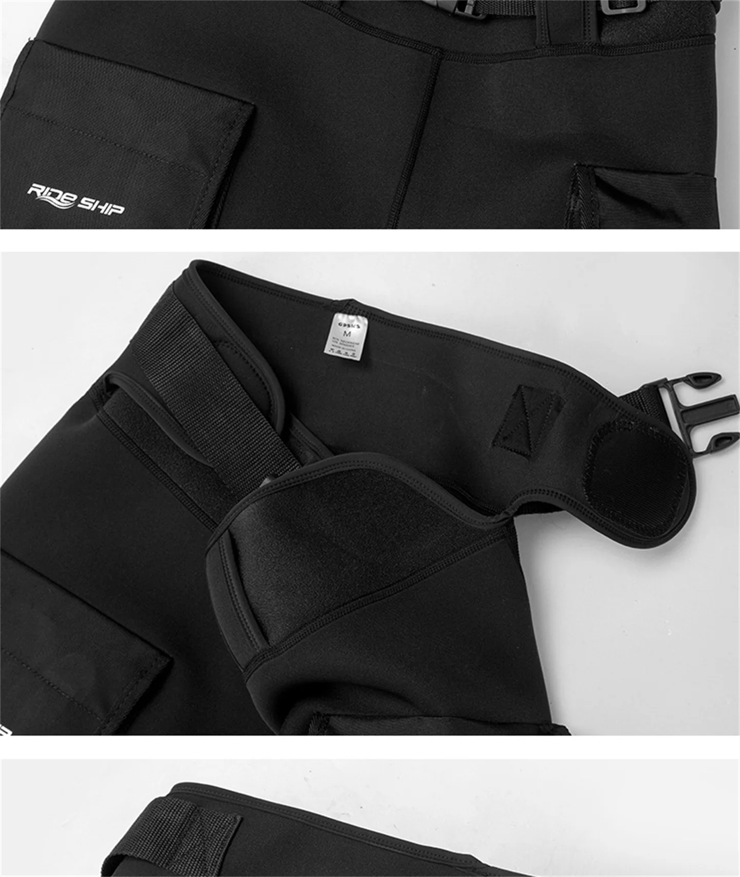 3MM Neopren-Tauchshorts für Männer und Frauen, multifunktional, 2 Taschen, zum Schnorcheln, Segeln, Surfen, Strand, Halbhose – Detail 16