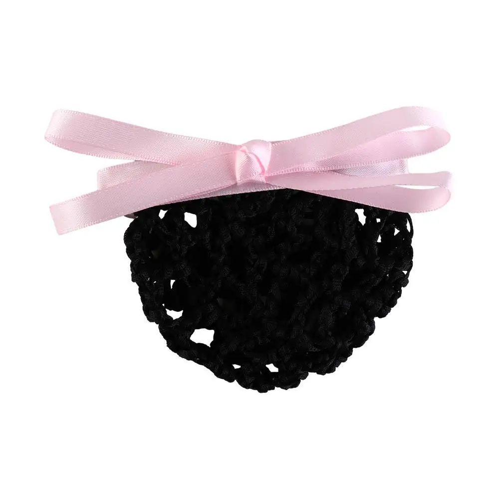 

Vintage Mesh Hair Net For Nurse Bow Office Hair Net Korean Bun Snood Ponytail Clip Hairgrips Cover Net Women Spring Clips