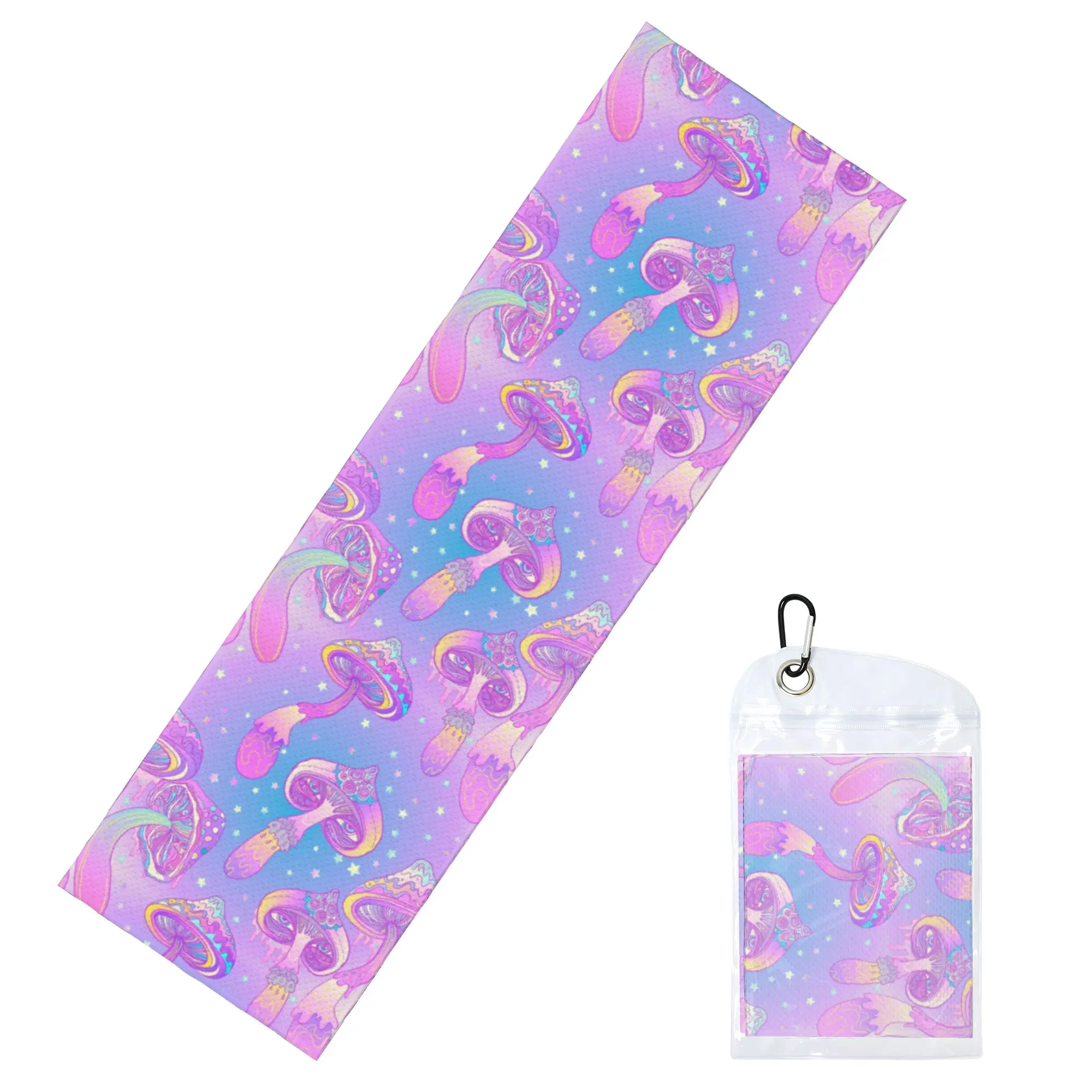 Magic Mushroom Trippy Psychedelic Neon Pastel Goth Cold Exercise Towel Super Breathable Instant Cooling Towel Yor Gym Towels