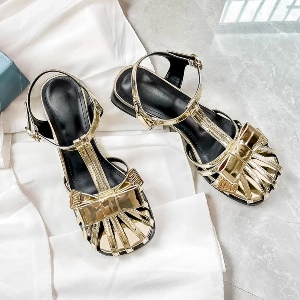 

Shoes Cosplayer Loli Wind Lolita Bow Platform Mary Jean Shoes Sandals Round Head Casual Flats Slippers Women Silver Original