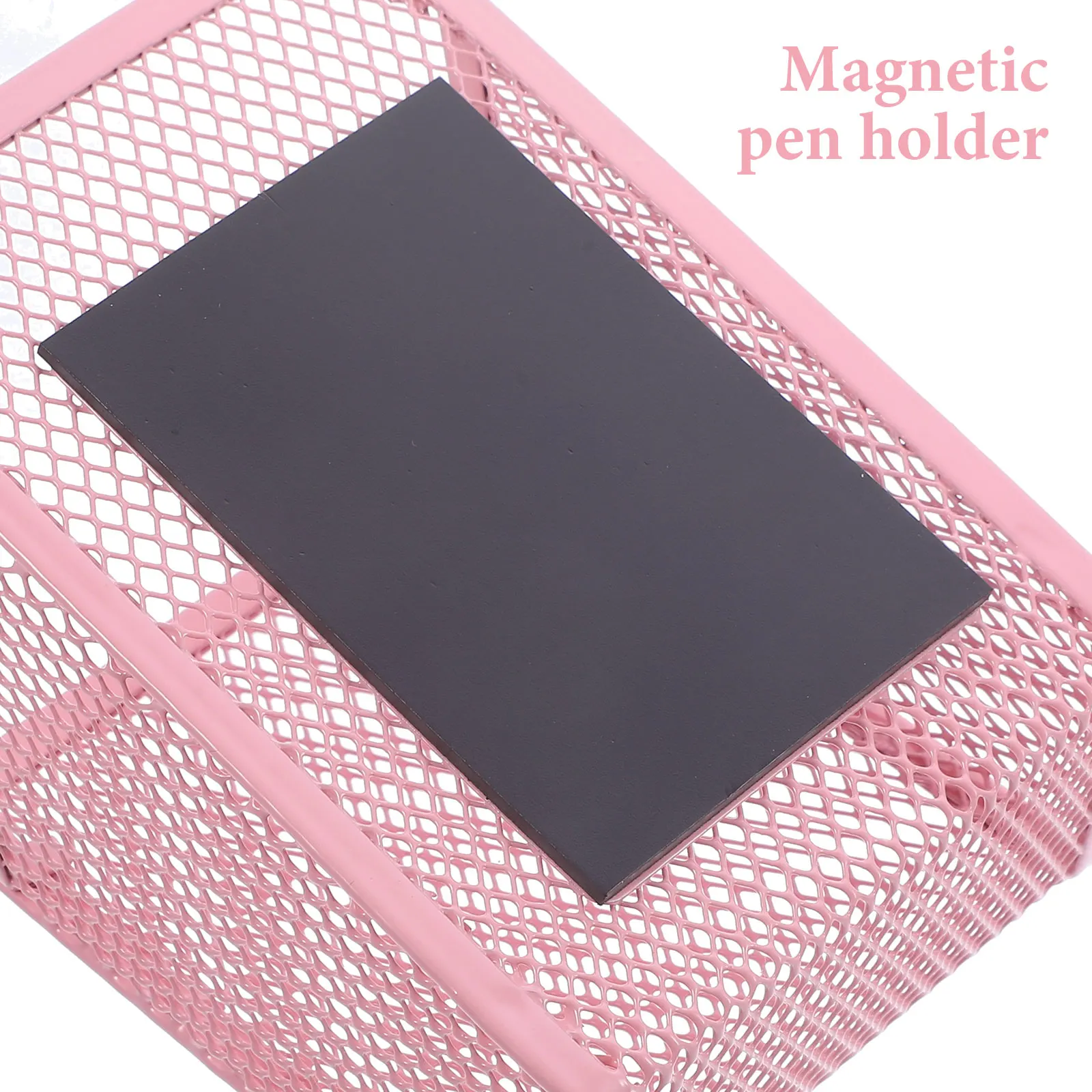

Magnetic Whiteboard Pen Holder Pink 9x6 8x13cm Metal Storage Desk Organizer Dry Erase Marker Pencil Case Container