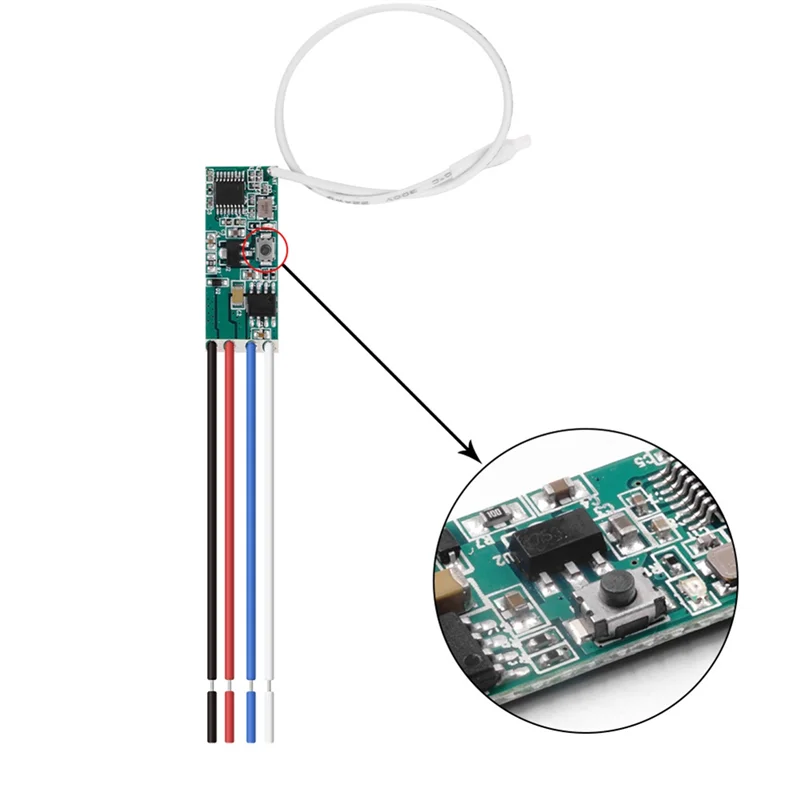 ABKN-DC 12V Motor Remote Control Kit 433Mhz Wireless Relay Module With Transmitter For Motor Direction & Stop Control