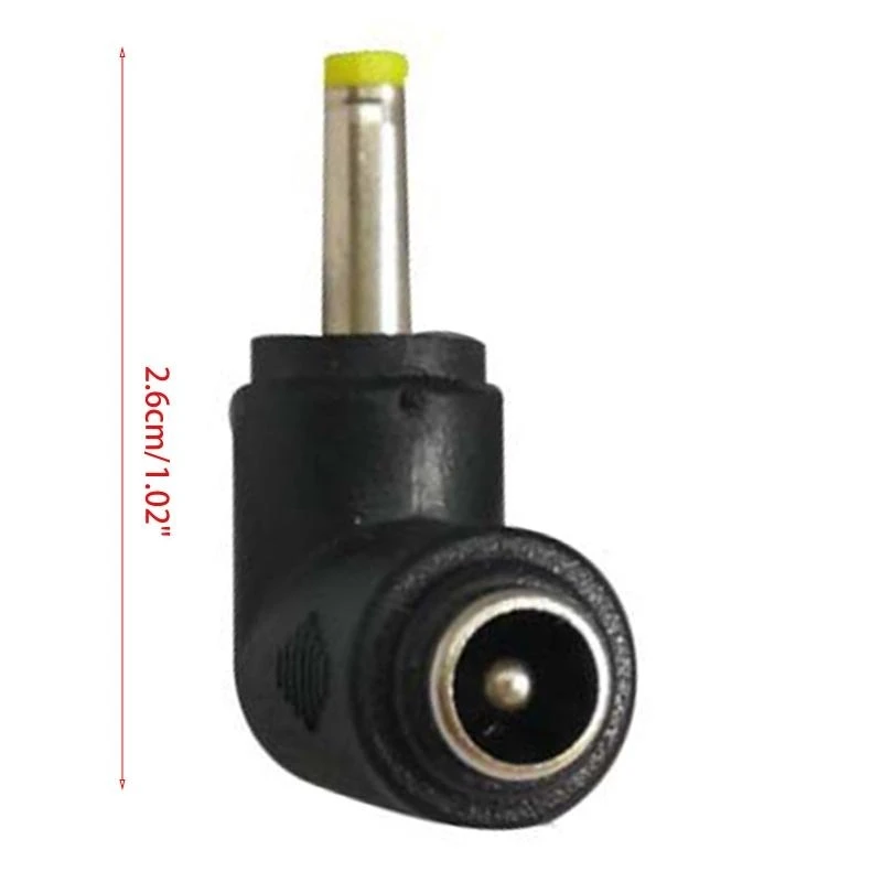 Адаптер питания постоянного тока 5,5 x 2,1 с гнездовым разъемом 3,5x1,35 мм/4,0x1,7 мм/5,5x1,7 мм, 90-градусный разъем постоянного тока