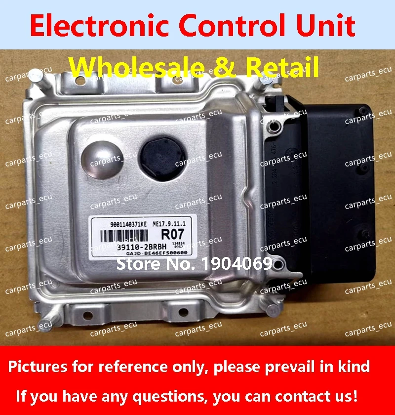 

39117-2B114 G543/39111-03695 A59/39111-03240 BE09 For Hyundai Elantra Car Engine Computer Board/ECU/ME17.9.11.1 39110-2BRBH R07