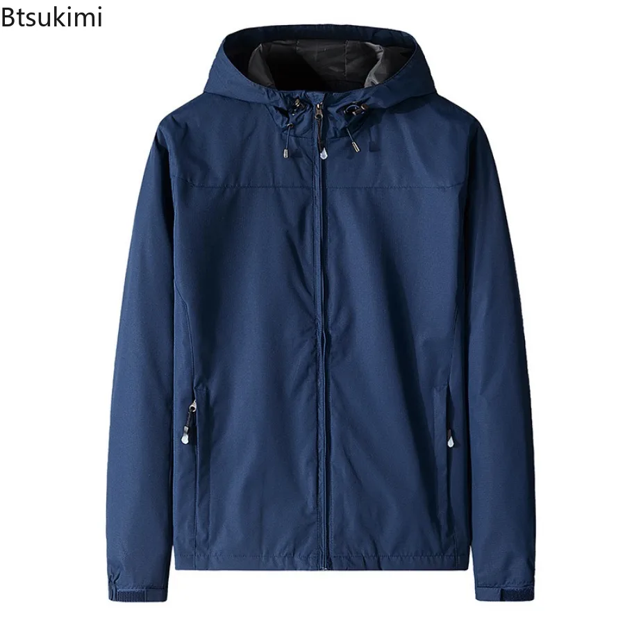 Spring Hot Sale NEW  Hooded Coat Jacket Waterproof Windproof Outdoor Casual Jackets Coats Men Soft Shell Sports Plus-SizeS-5XL