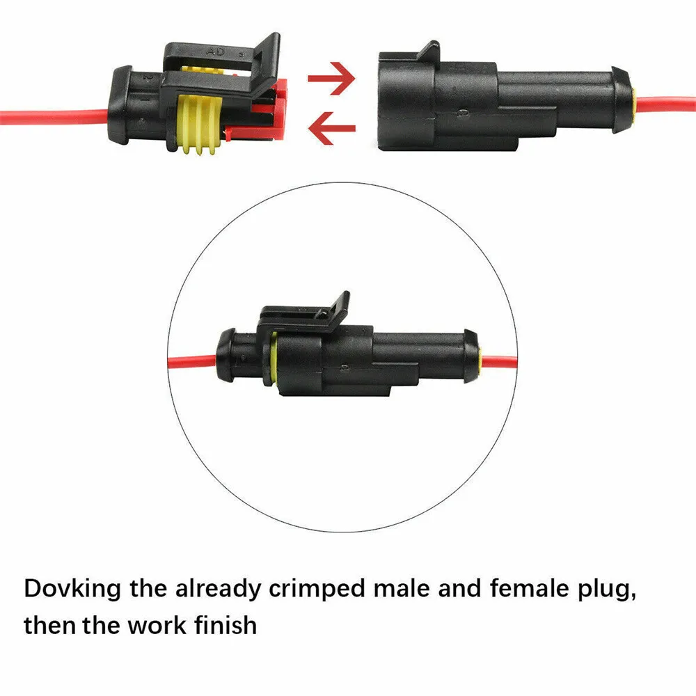 708pcs Car Waterproof Electrical Wire Automotive Connectors Plug with Pliers Kit