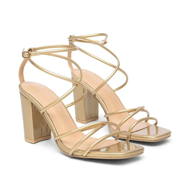 

High Heeled Sandals for Women 2026 Summer New Thick Soled Sandals for Womens Casual and Comfortable Plus Size Women's Shoes