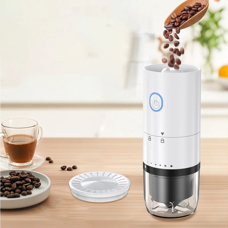 مطحنة حبوب القهوة اليدوية المحمولة للسفر والتخييم، نتوءات سيراميك، مناسبة للاستخدام المنزلي والخارجي