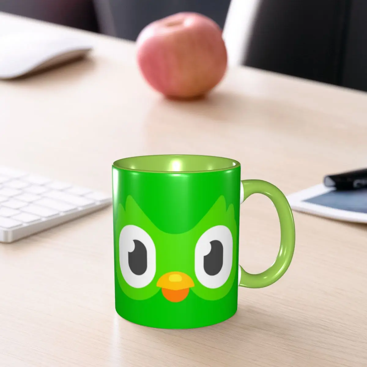 Customized Duolingos Owl Duo Coffee Mugs DIY Ceramic Tea Milk Cup 6