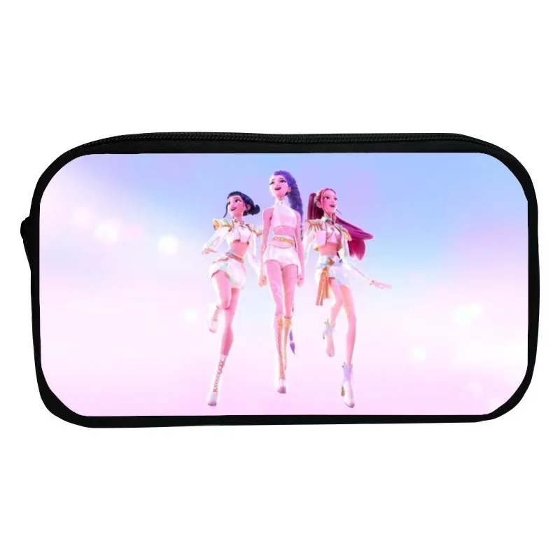 عشوائي 38 أنماط صندوق أعمى مقلمة كرتونية Huntrix ماجيك حقيبة أدوات مكتبية تخزين منظم لطلاب المدارس الابتدائية #3