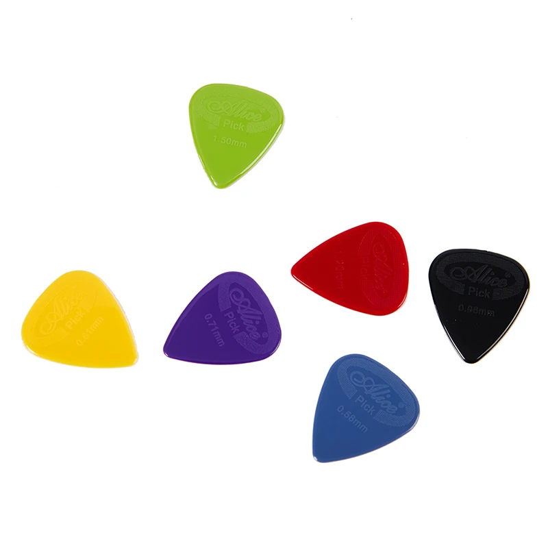 

10 Pieces Alice Guitar Pick Non-slip Black White Nylon Mediator For Acoustic Electric Guitarra Ukulele Accessories 0.58mm-1.5mm