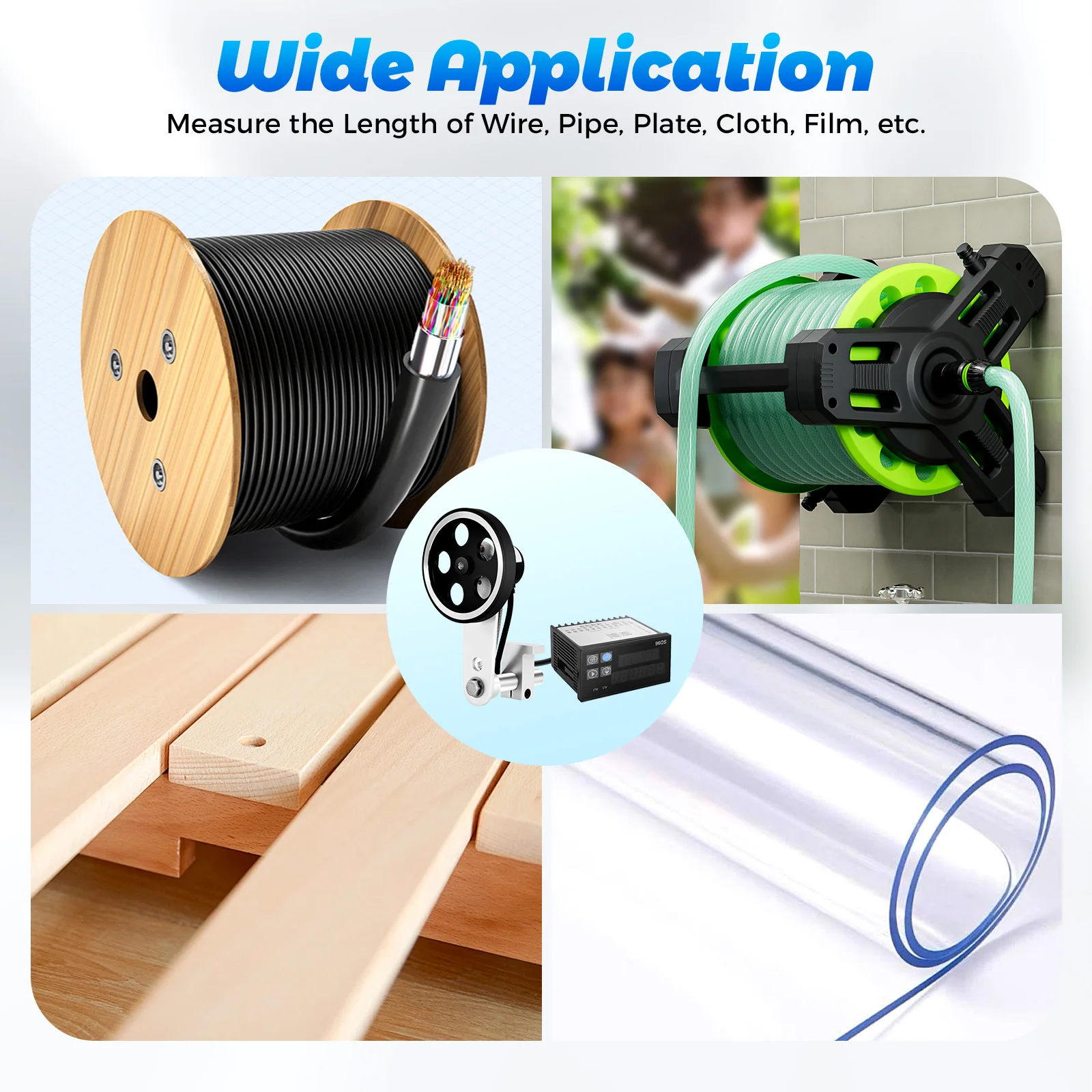 Elektronische digitale lengtemeter Roterende encoder Rolling Wheel Distance Counter US