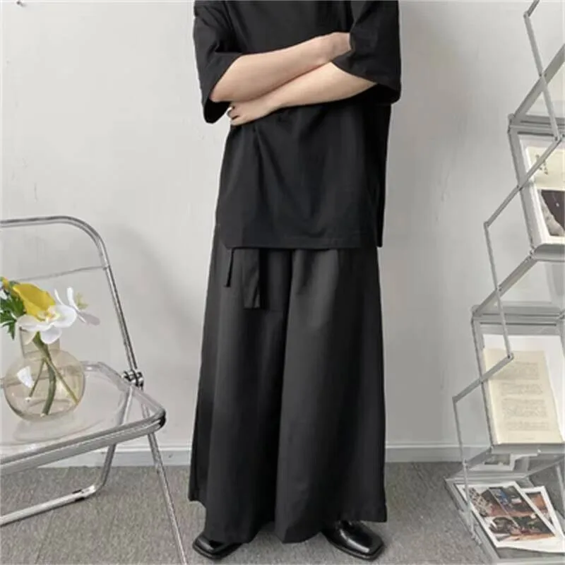 

Осенние новые широкие самурайские весенние и мужские брюки в стиле Ямамото, супер свободные большие брюки для отдыха в японском стиле