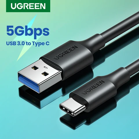 UGREEN USB-C Кабель 5Gbps 3A 18W для iPhone, iPad, Samsung, M2 SSD — фото товара