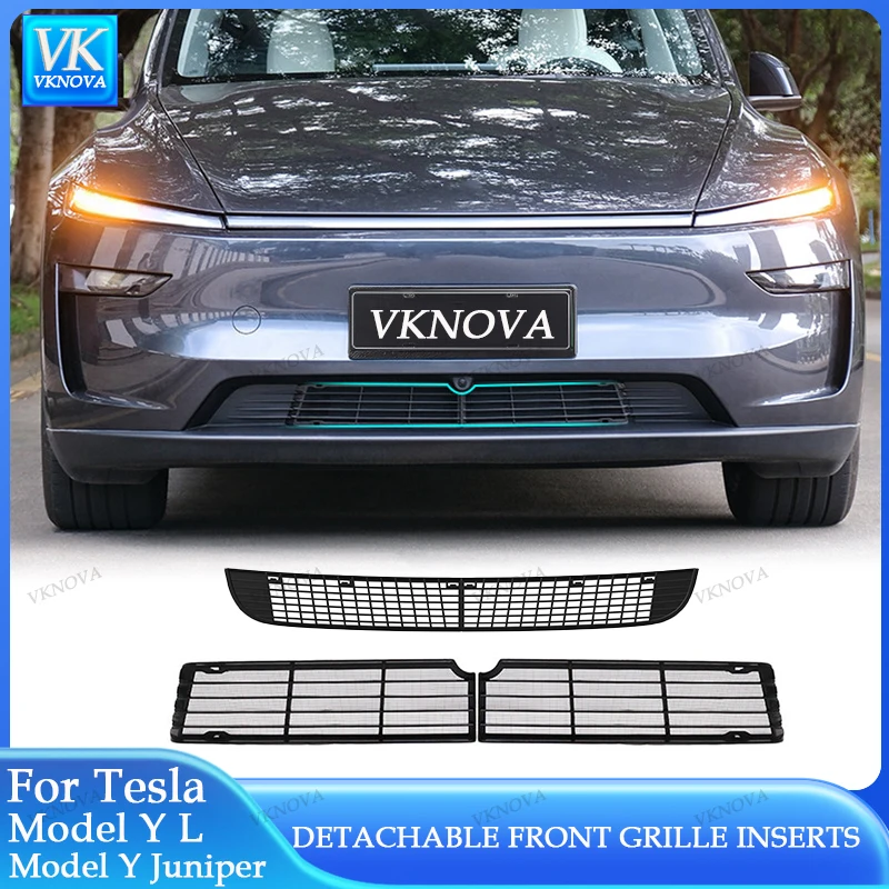 For Tesla New Model Y/Y L 2026 Launch Juniper Lower Bumper Anti Insect Net Anti Dust Proof Inner Vent Grille Cover Insect-proof