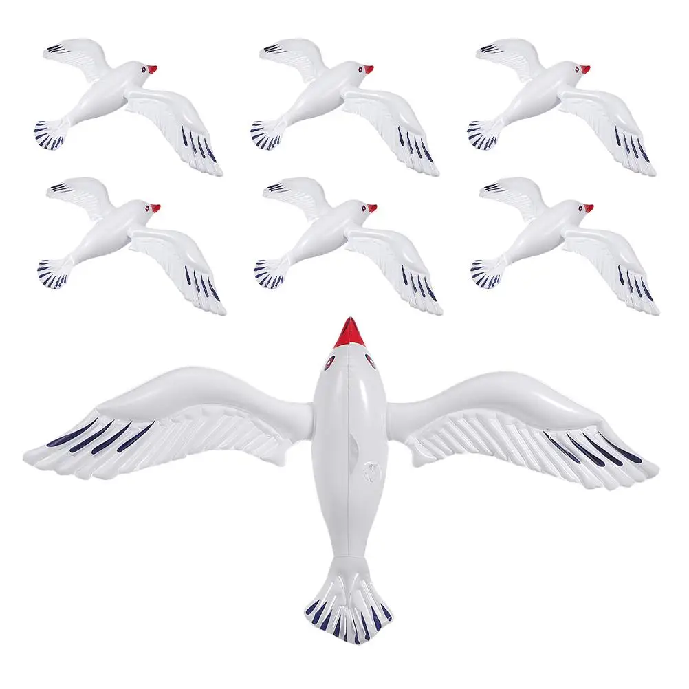 7 Pcs Inflatable Seagull Water Balloon Toy Summer Party Decorations Pool Beach Fun Toys PVC Animals Baby Swimming Durable