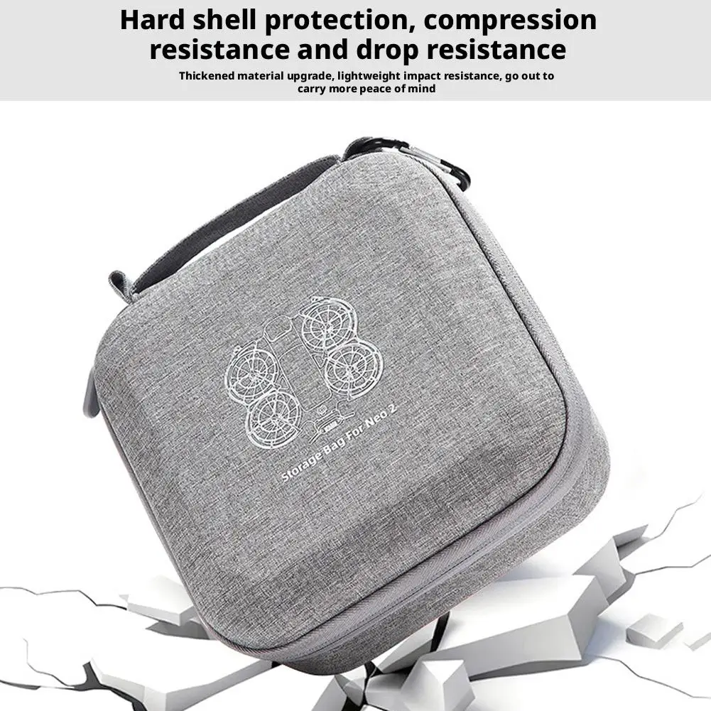   حقيبة حمل dji Neo2 PU + غلاف صلب من الليكرا مقاوم للماء ومقاوم للضغط في الهواء الطلق بدون طيار
